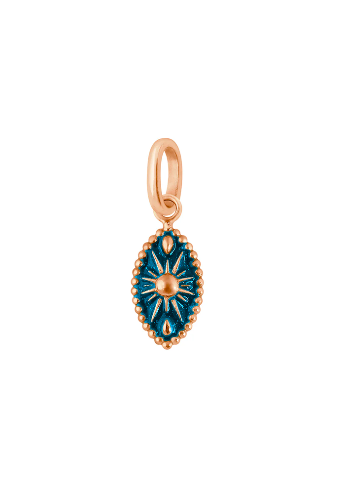 Pendentif Karma Or Rose Résine Jungle - Gigi Clozeau
