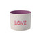 Goa Love White and Lilac Tealight Holder