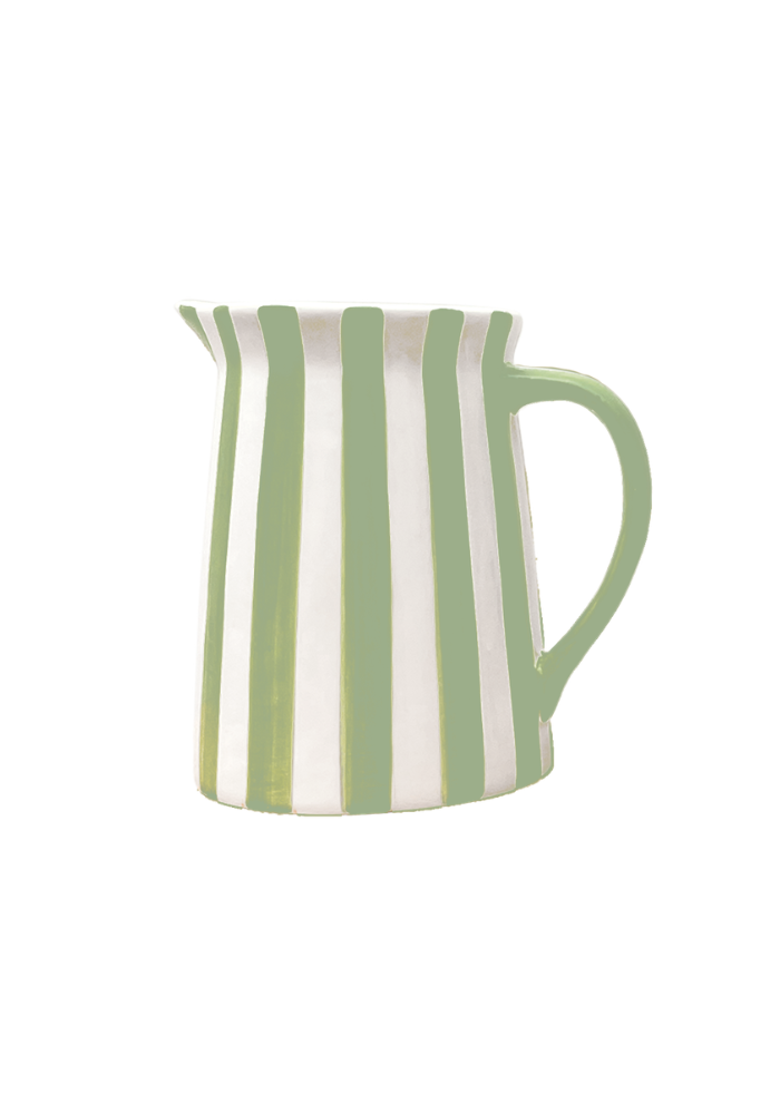 Pichet Rayures Matcha - Sélectionné par Blush