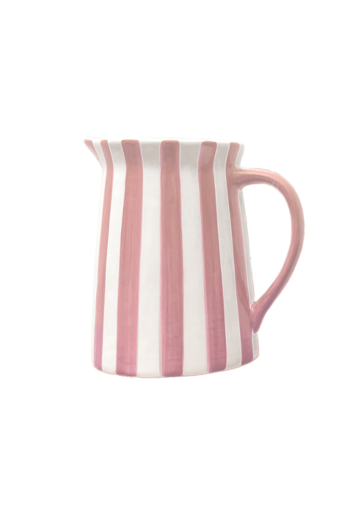 Pichet À Rayures Rose - Sélectionné par Blush