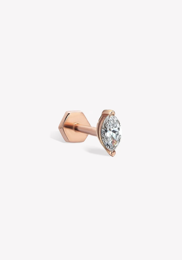 Piercing Solitaire Marquise - Kismet By Milka