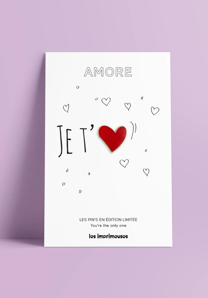 Pin's Coeur Rouge Amore