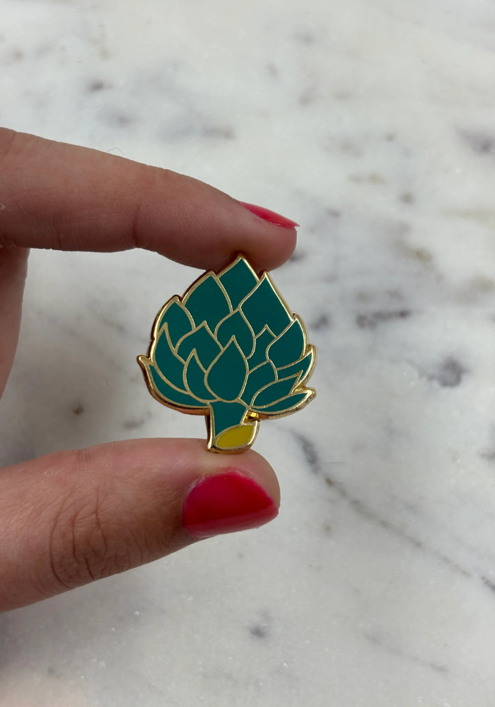 Pin's Merci Artichaut - Les imprimeuses