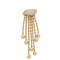 Pins Ovale Strass À Franges Dorées