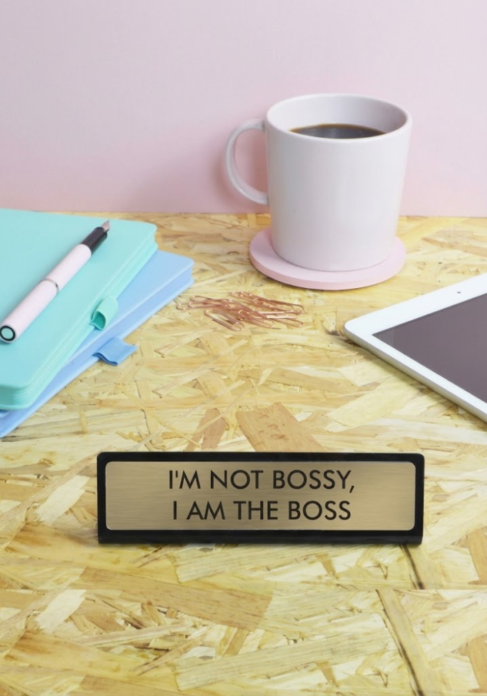 Plaque De Bureau Im Not Bossy I Am The Boss