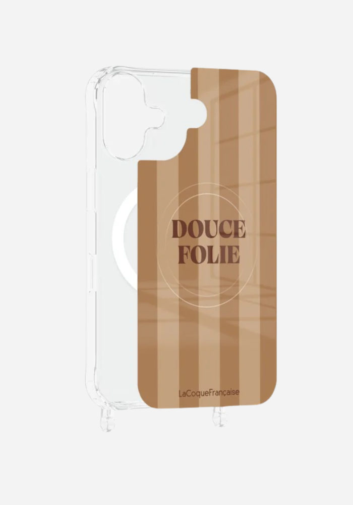 Plaque Magnétique Iphone Douce Folie Rayé - La Coque Française