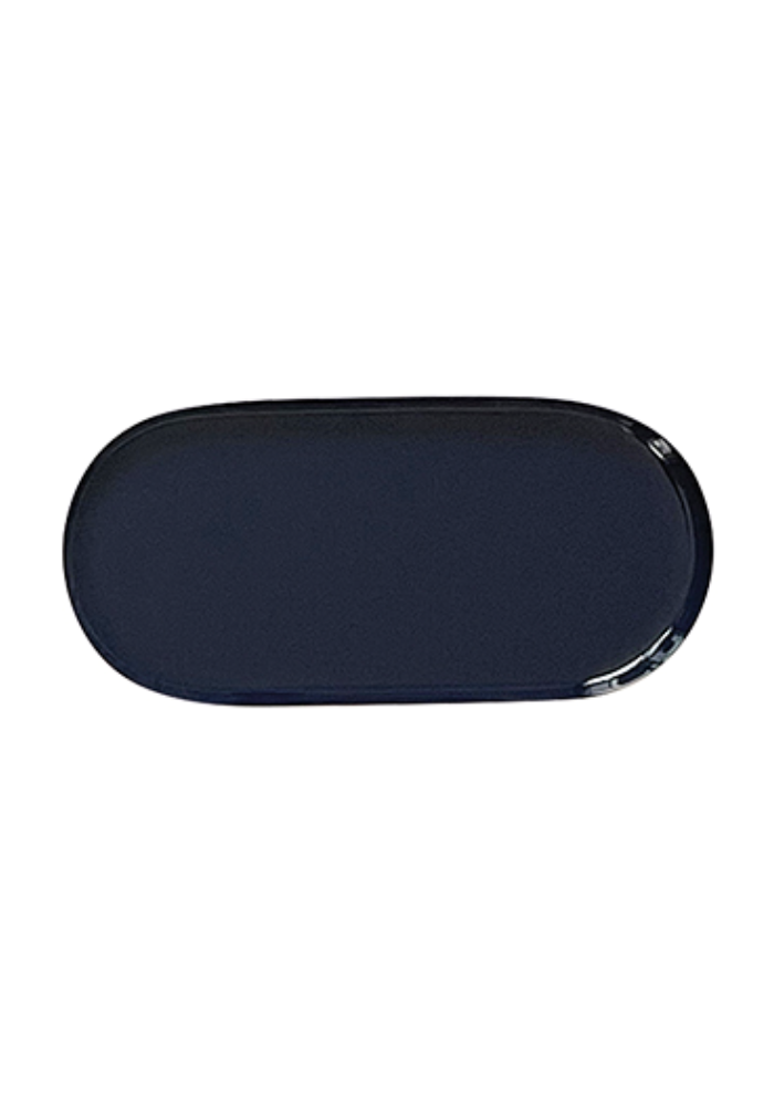 Plateau Ovale Bleu Marine - Sélectionné par Blush