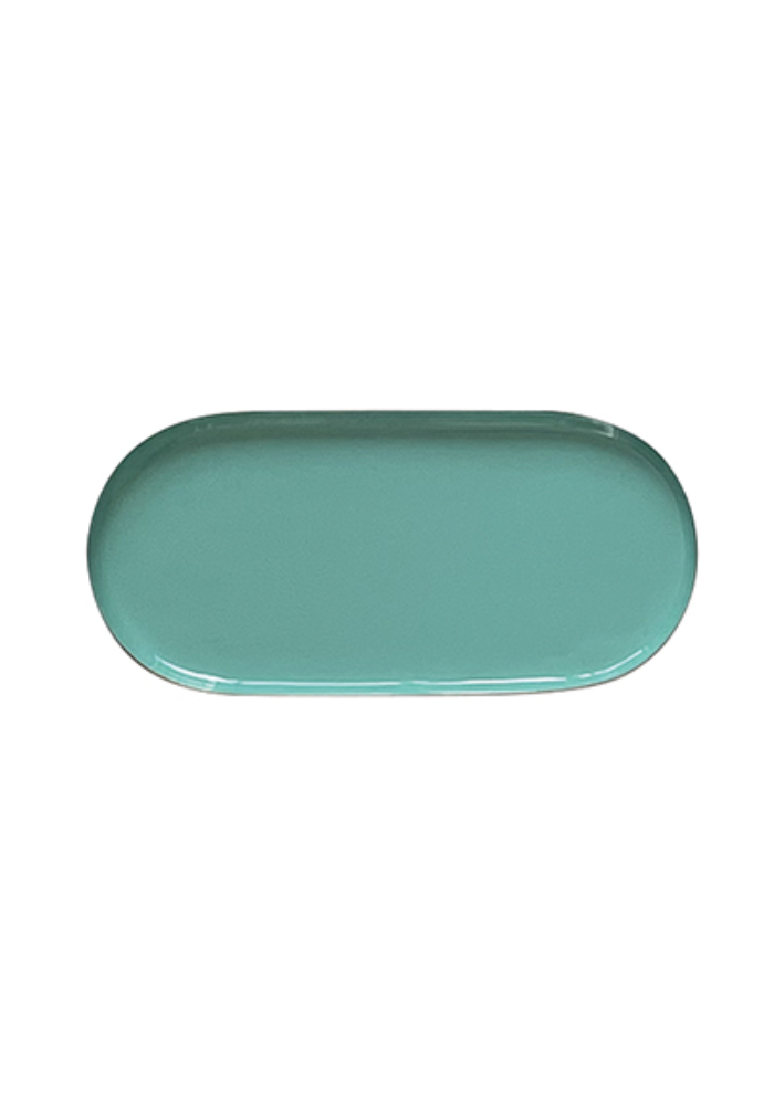 Plateau Ovale Turquoise - Sélectionné par Blush
