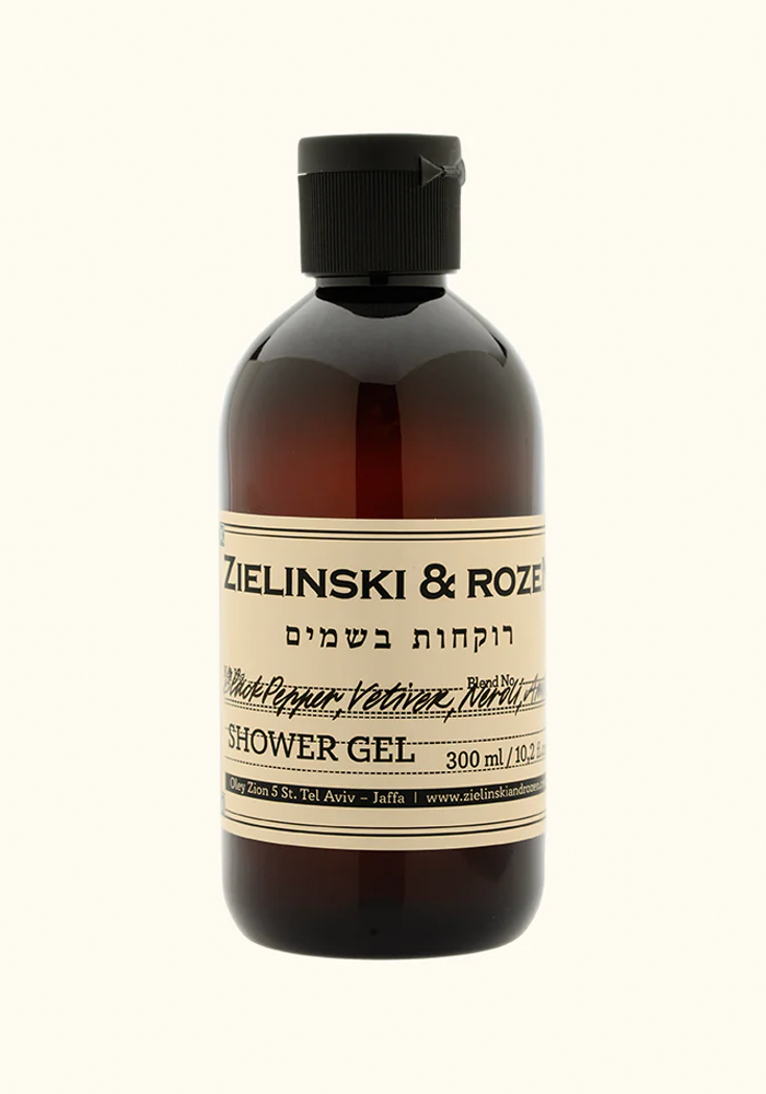 Gel Douche Poivre Noir, Vétivier, Néroli, Ambre 300ml - Zielinski & Rozen