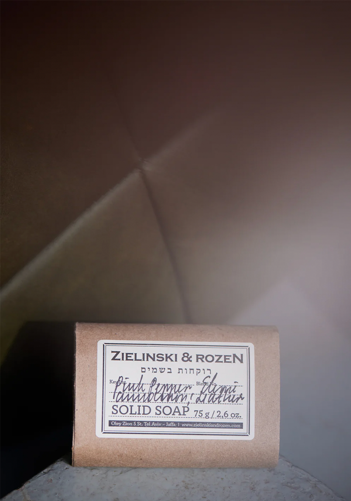 Savon Solide Poivre Rose, Élémi, Cannelle, Cuir 75g - Zielinski & Rozen