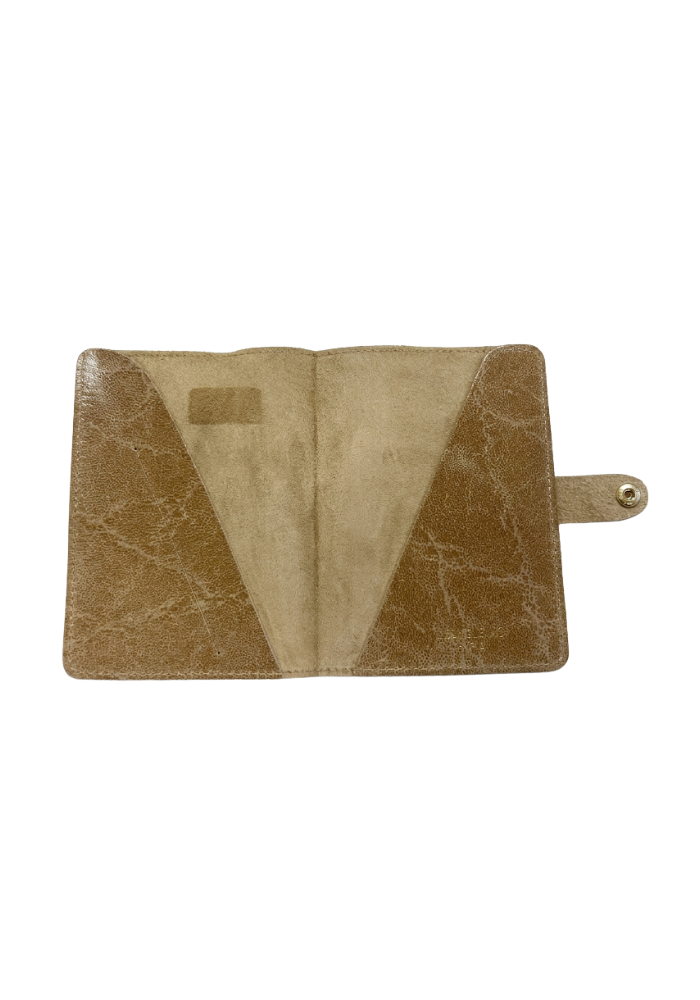 Porte-Passeport Vith Cuir Vintage Beige