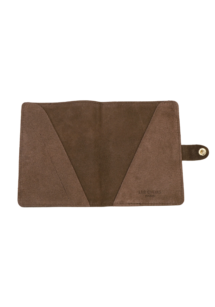 Porte-Passeport Vith Nubuck Marron