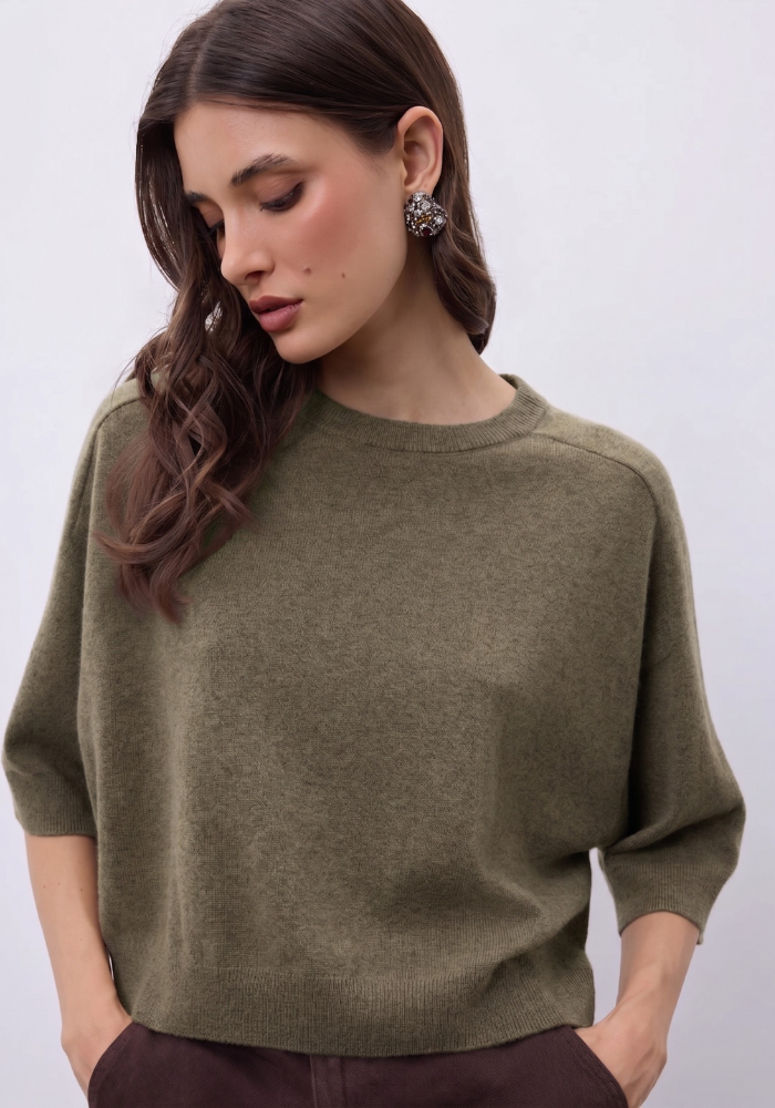 Pull Cachemire Lilou Argile - Notshy