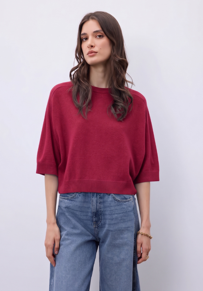 Pull Cachemire Lilou Burgundy - Notshy