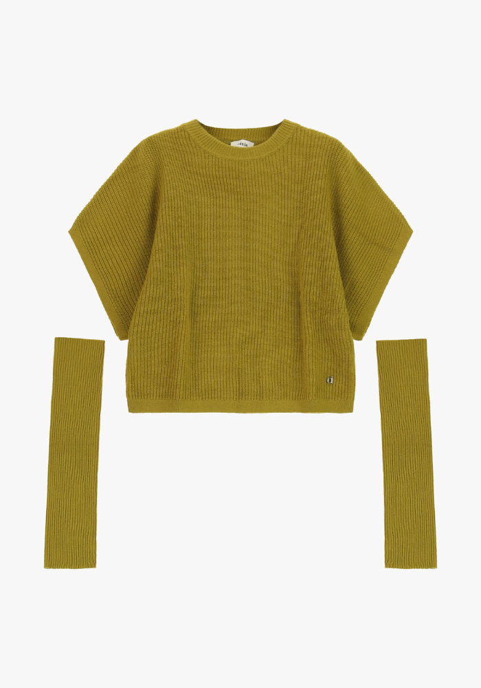 Pull Oversize Manches Courtes Et Mitaines Assorties Olio - Dixie