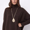 Pull Poncho Cachemire Margareth Cacao