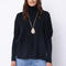 Pull Poncho Cachemire Margareth Noir