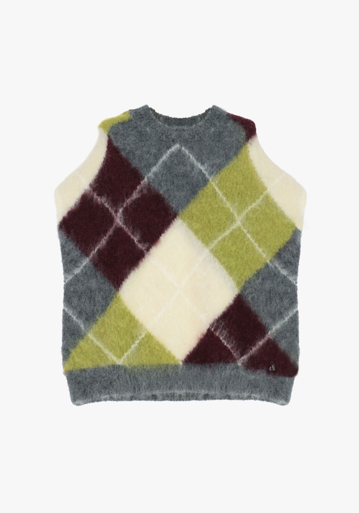 Pull Sans Manche À Carreaux - Dixie