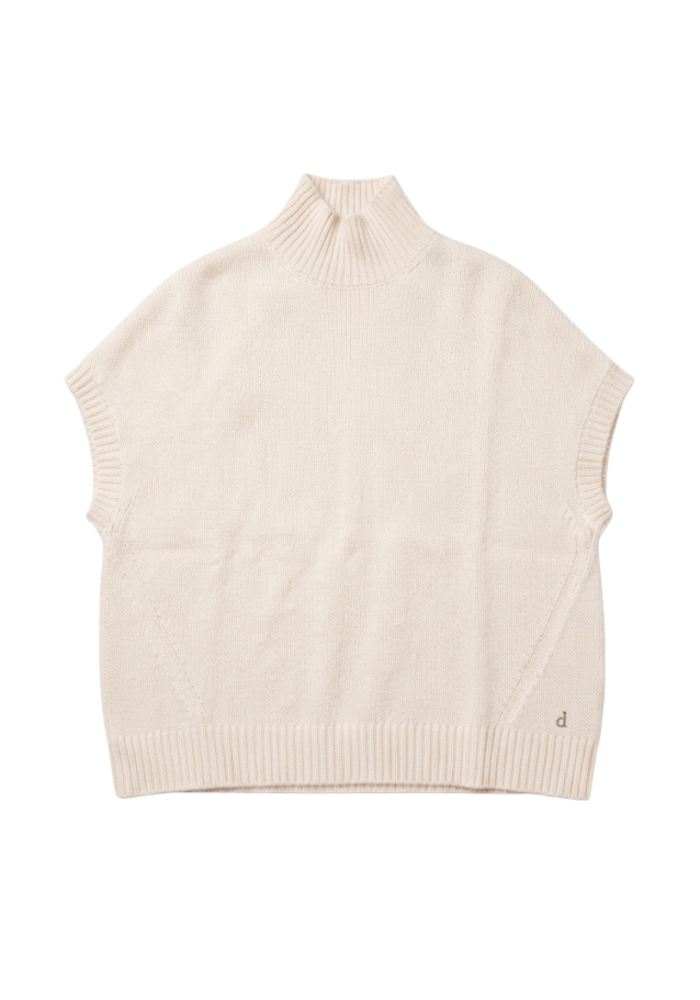 Pull Sans Manche Col Montant Panna