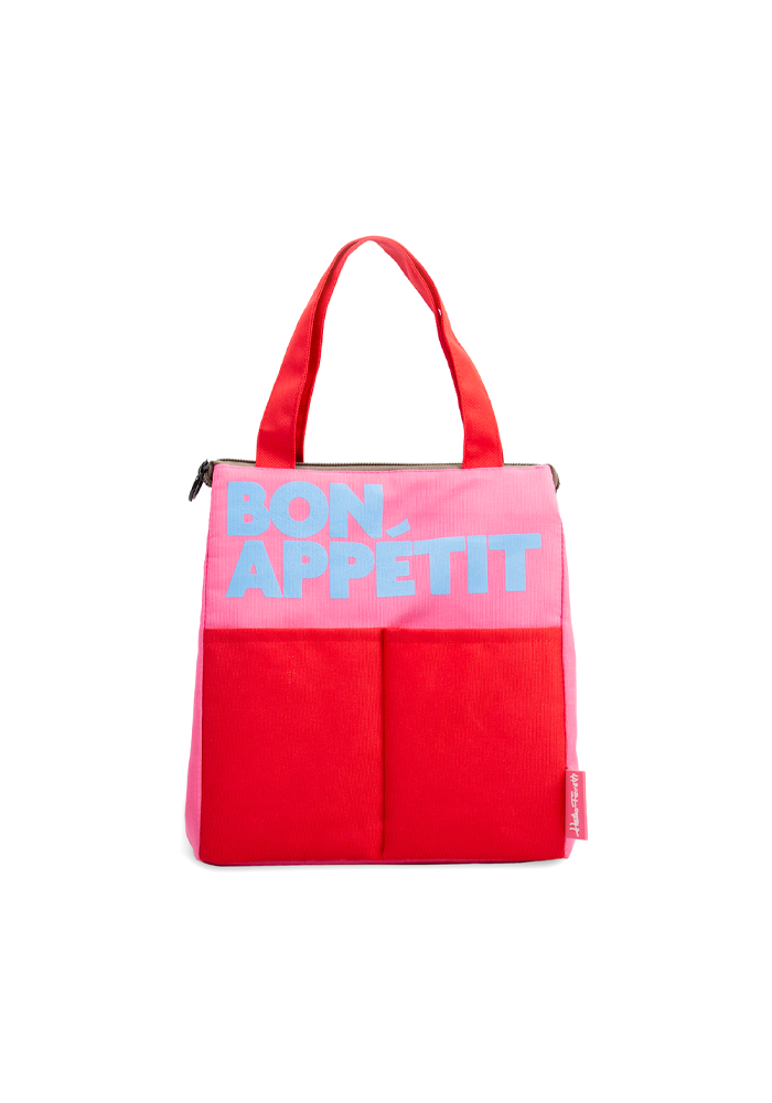 Sac Isotherme Bon Appetit Rouge Et Rose - Blush Sélection Décoration