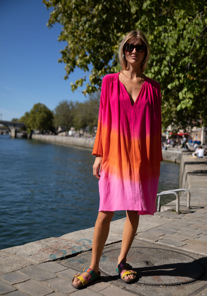 Robe Formentera Pink Orange - Love And Let Dye