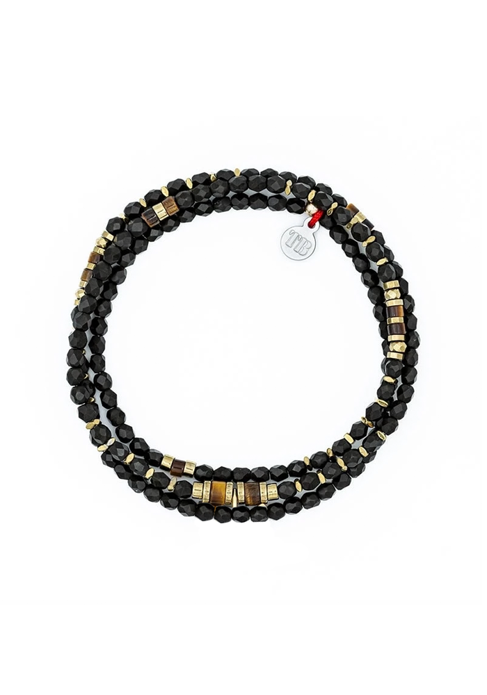 Bracelet 3 Tours Ou Collier Rocky Brun - Têtes Blondes