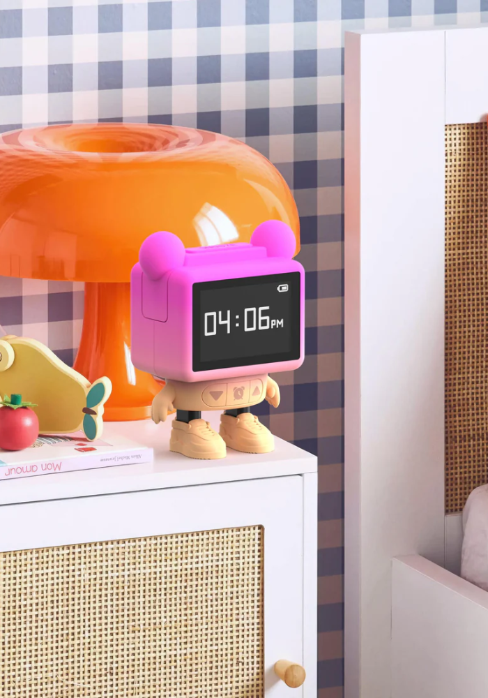 Réveil Dancing Clock Rose - Mob Paris