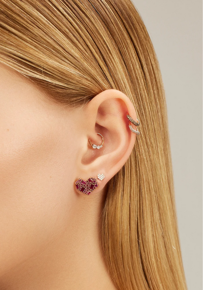 Piercing Ripple Mini Hoop - Kismet By Milka