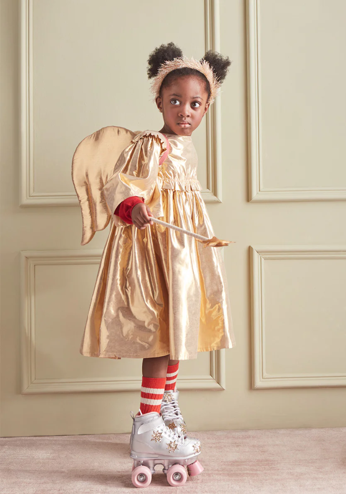 Déguisement Robe D’Ange Dorée 5/6 Ans - Meri Meri