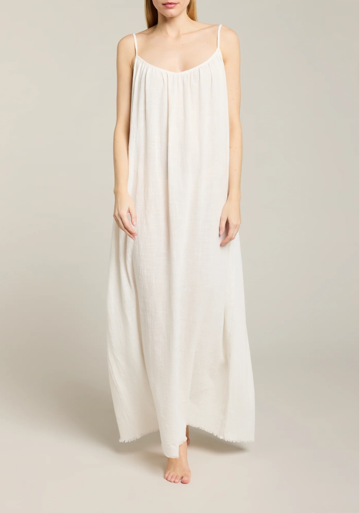 Robe Palm Beach Blanc - Maison Saint Julien