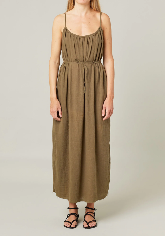 Robe Palm Beach Kaki - Maison Saint Julien