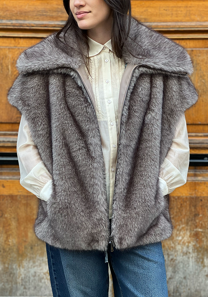 Veste Sans Manche Sab Silver