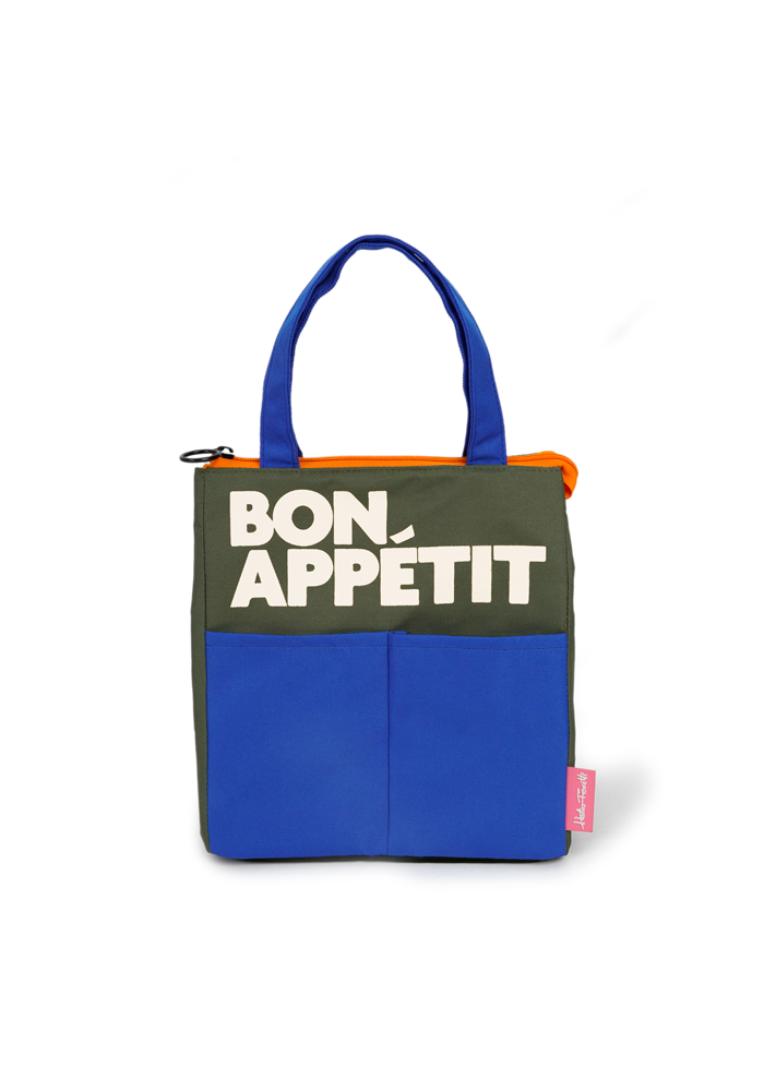 Sac Isotherme Bon Appetit Vert Et Bleu - Blush Sélection Maroquinerie