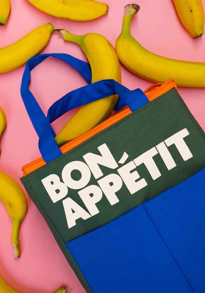 Sac Isotherme Bon Appetit Vert Et Bleu - Blush Sélection Maroquinerie