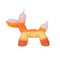 Orange and Pink Gradient Balloon Dog Candle