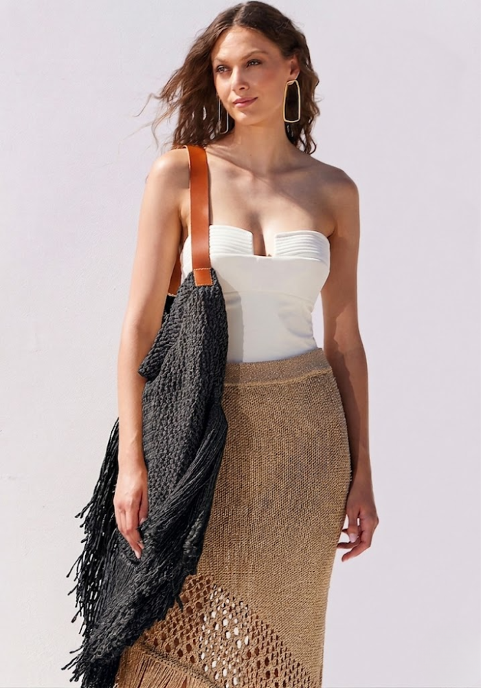 Sac En Crochet Xl Noir - Sélectionné par Blush 