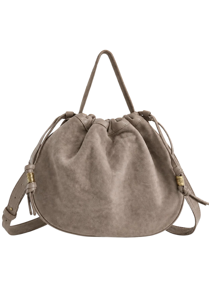 Sac Moon Nubuck Taupe - Sista Paris