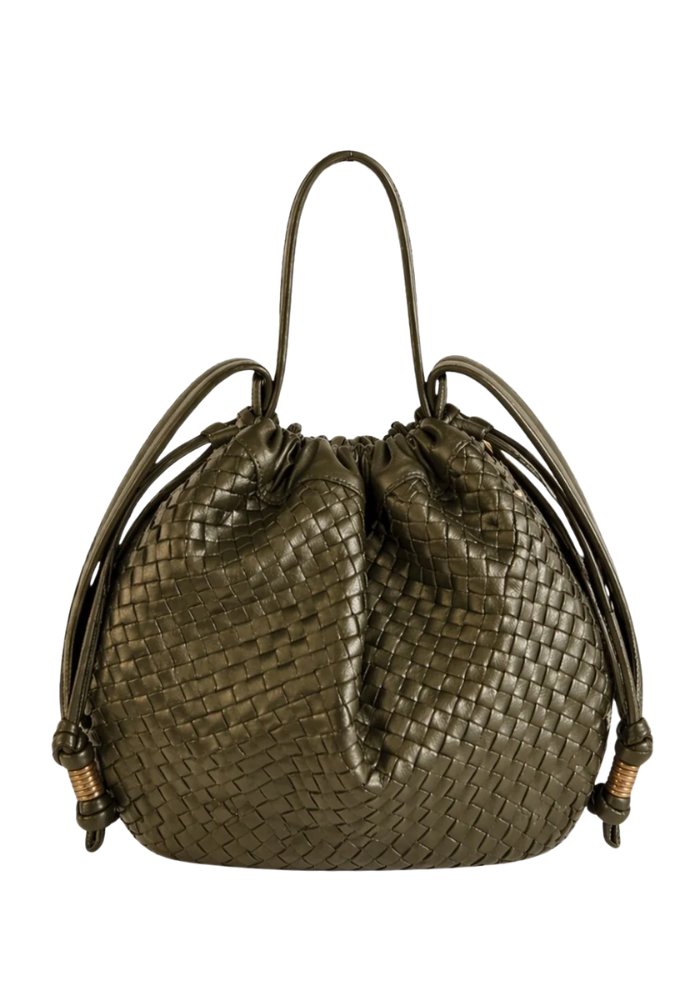 Sac Moon Woven Kaki - Sista Paris
