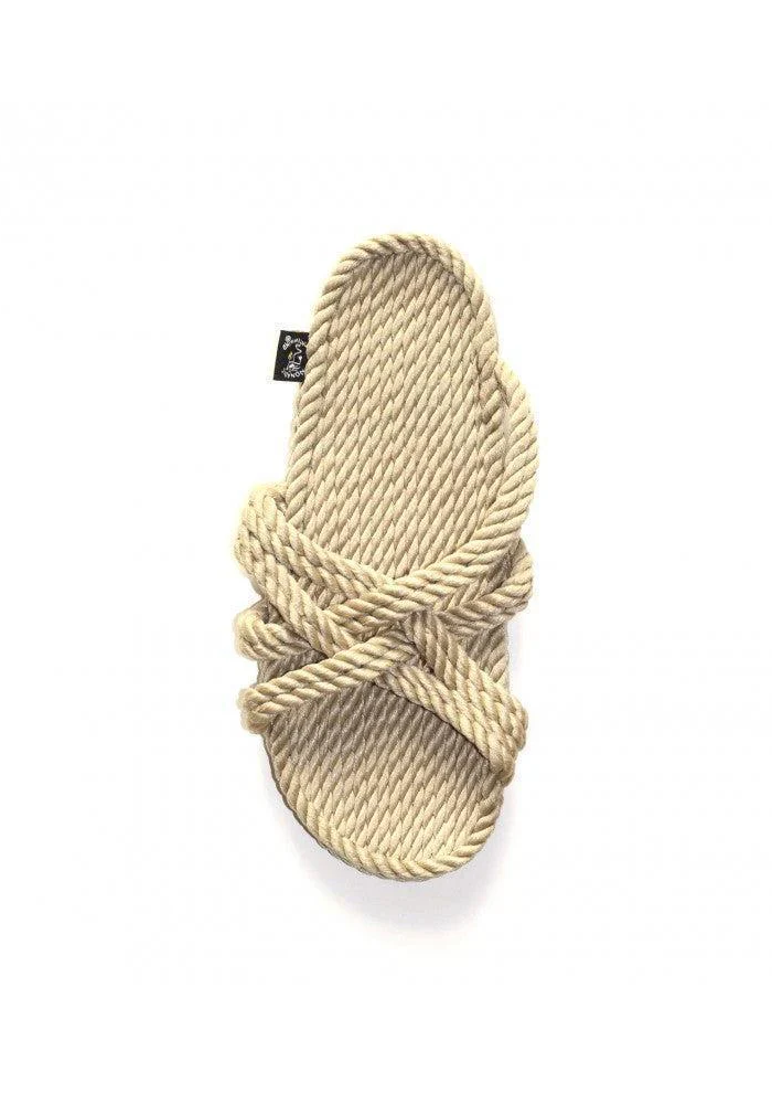 Sandales Slip On Beige