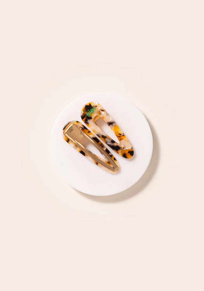 Set De 2 Barrettes Clip Sienne - My Name Is Gigi Paris
