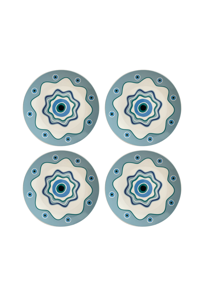 Set De 4 Assiettes À Dessert Regard Sixties - Sélectionné par Blush