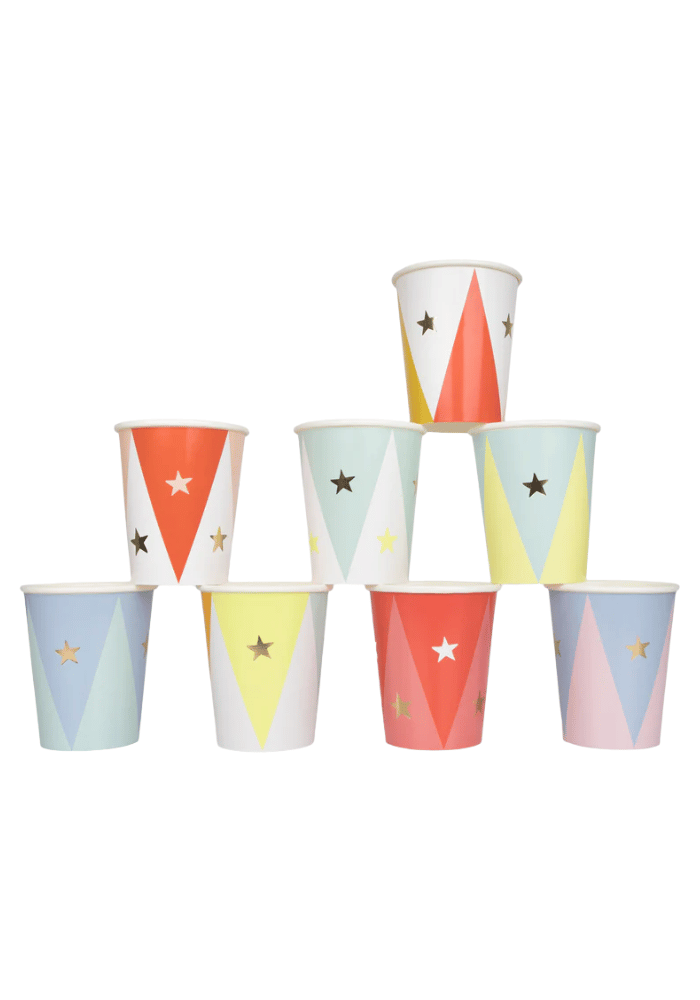 Set De 8 Gobelets Cirque - Meri Meri