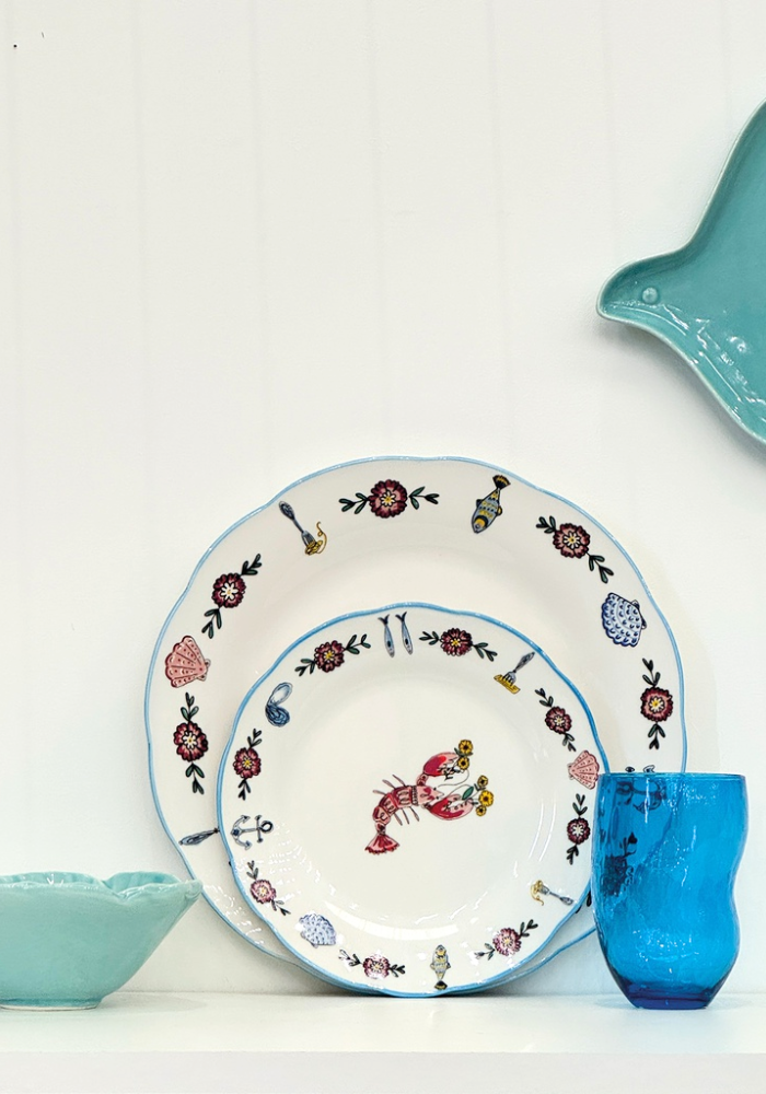 Set De 4 Grandes Assiettes Crustacés - Sélectionné par Blush