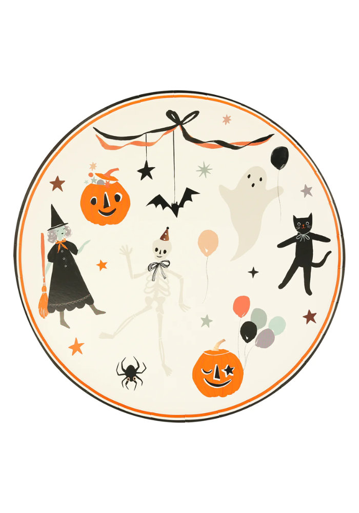 Set De 8 Assiettes En Papier Halloween - Meri Meri