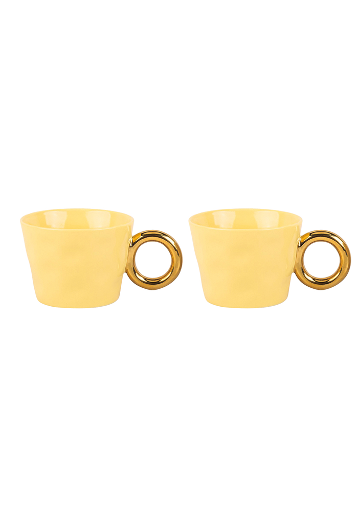 Set De 2 Tasses Matins Câlins Jaune - Blush Sélection Décoration