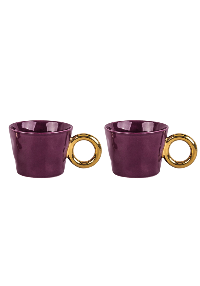 Set De 2 Tasses Matins Câlins Violet - Blush Sélection Décoration