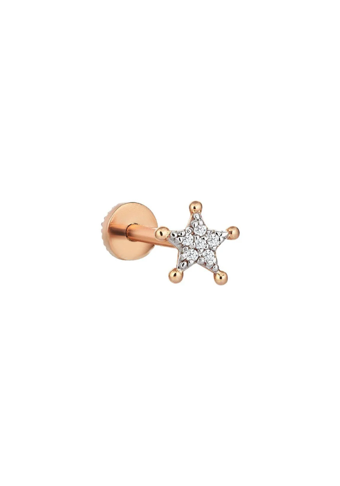 Piercing Sheriff Star Pavé - Kismet By Milka