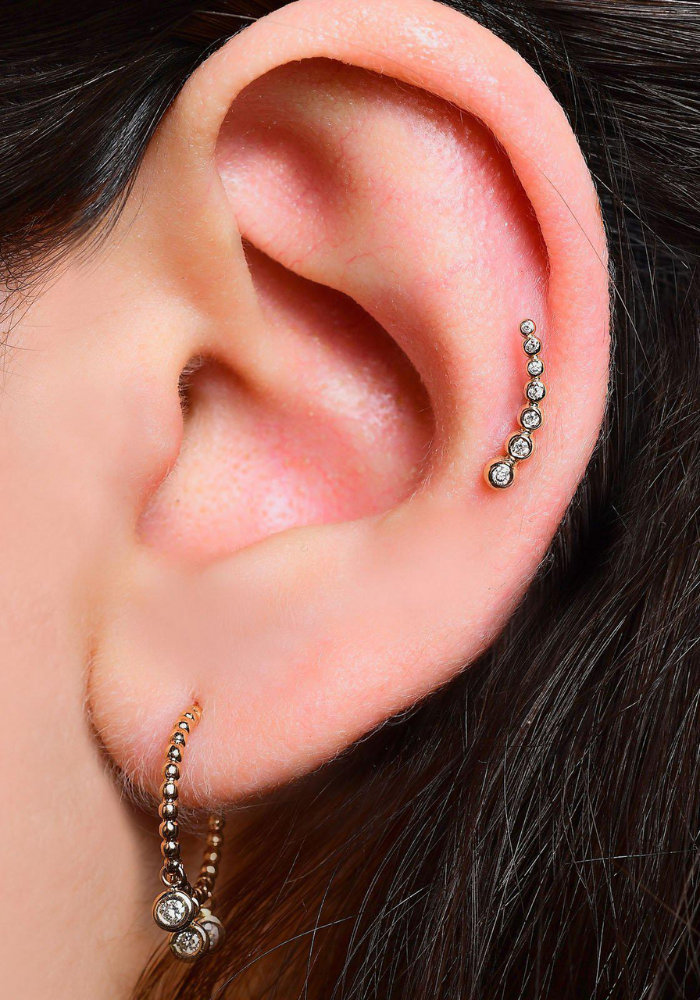 Piercing Maxi Arc Solitaire - Kismet By Milka