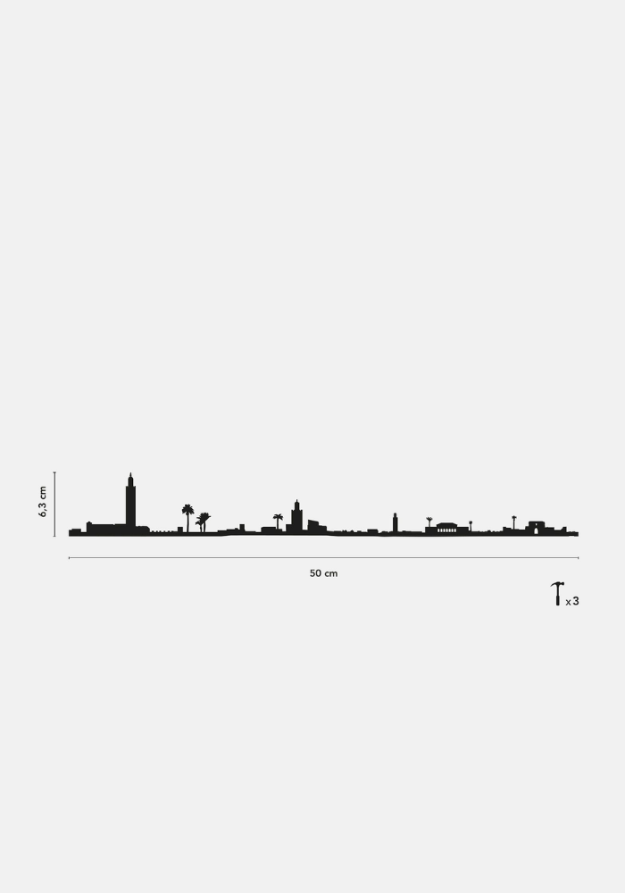 Skyline Marrakech 50 cm Noir - The Line