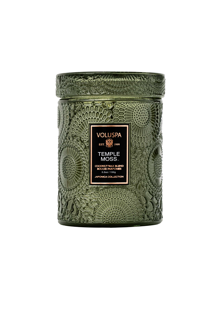 Bougie Vermeil Small Jar Temple Moss - Voluspa